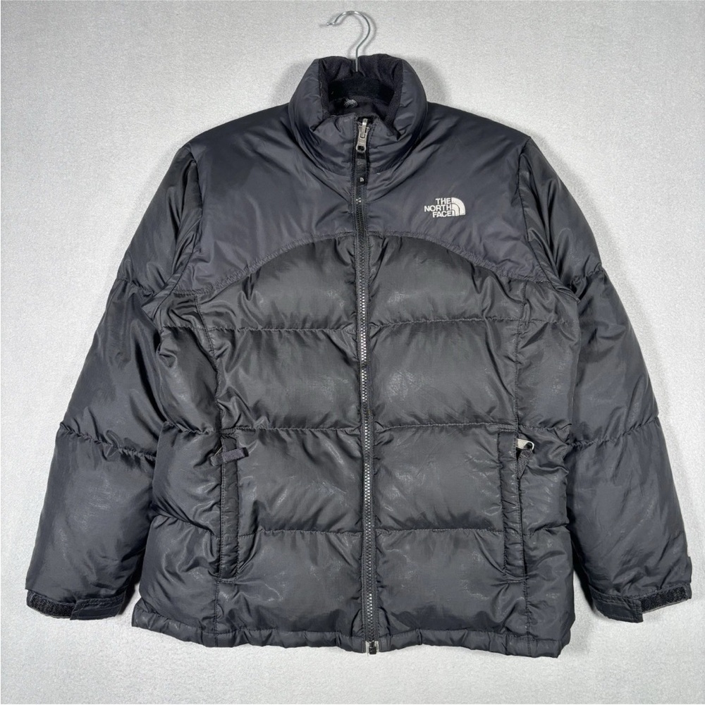 The North Face Goose Down Neptuse Jacket Girls Large Black M Puffer Quilted - Picture 1 of 13